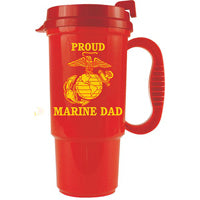 Proud Marine Dad Travel Mug