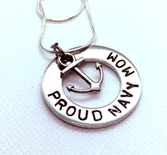 NAVY MOM Necklace