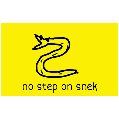 "No Step On Snek" Decal