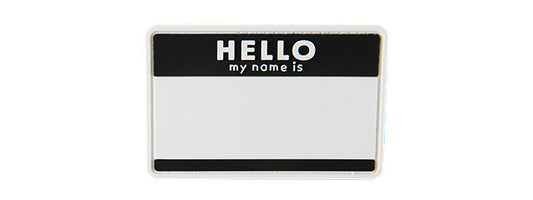 "Hello My Name Is" PVC Patch