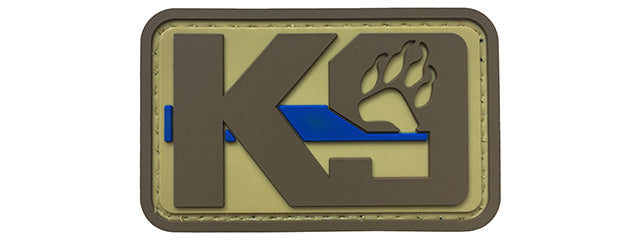 K9 Thin Blue Line PVC Patch