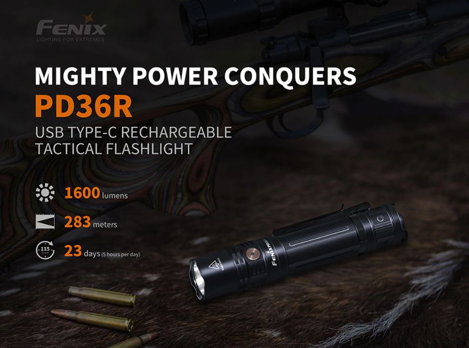 Fenix PD36R Rechargeable Flashlight
