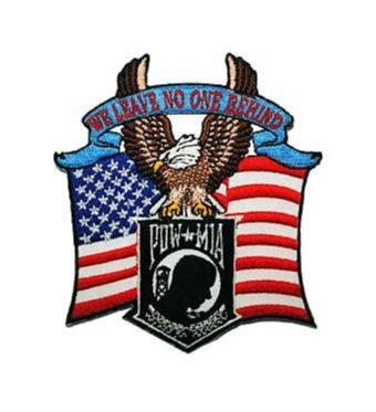 POW/MIA Eagle & US Flag Patch