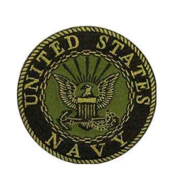OD US Navy Round Patch