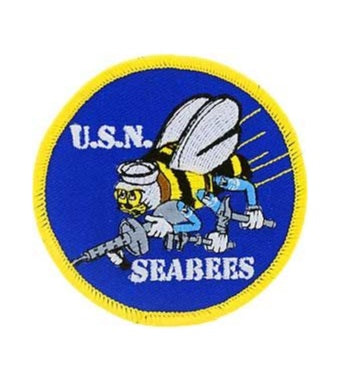 U.S.N. Seebees Round Patch