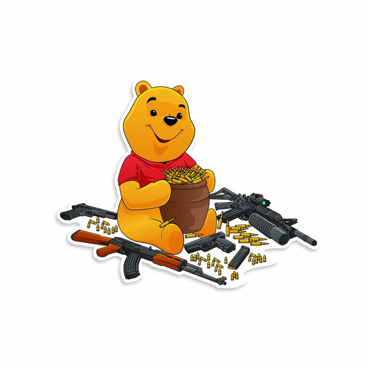 Winnie The Pew Vinyl Sticker