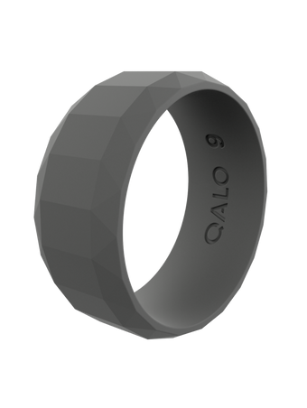 QALO Men's Faceted Ring