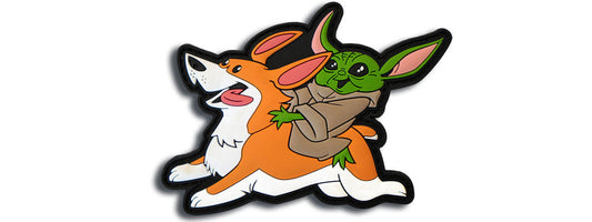The Baby Alien & Corgi PVC Patch