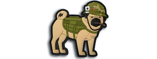 "Nam Pug" Tactical Dog PVC Patch