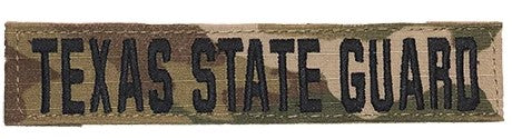 Texas State Guard - OCP Name Tape w/Velcro