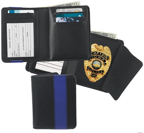 Blue Line McAllen PD Badge Wallet
