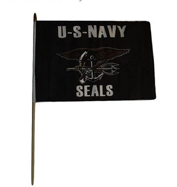 Stick Flag US Navy Seal 12" x 18''