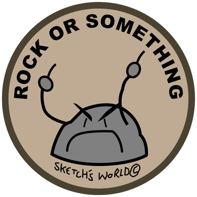 Sketch's World © Rock Or Something - 3.5 Inch Sticker