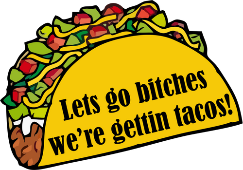 "We're Getting Tacos" Sticker