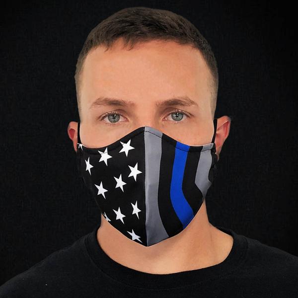 Thin Blue Line Premium Face Mask w/Filter