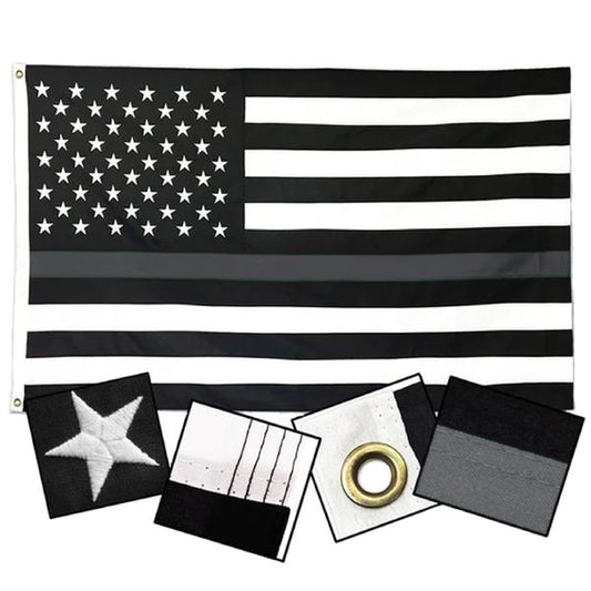 DuraSleek Thin Silver Line US Flag