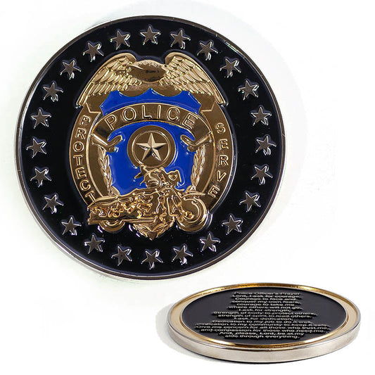 Officer's Prayer Challenge Coin