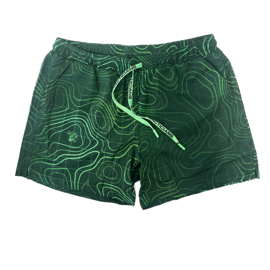 SavTac Topo Map Swim Trunks