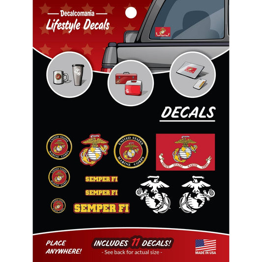 Marine Corps Licensed Decal Pack Military Car Sticker Decal