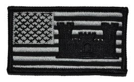 US Flag w/ Engineer Velcro Patch