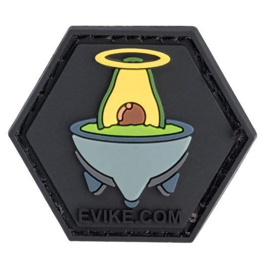 PVC Hex Patch, Holy Guacamole