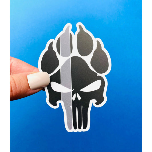 Silver Line K9 Decal