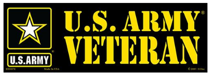 US Army Veteran Bumper Sticker