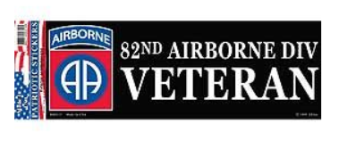 82nd Airborne Div Veteran Bumper Sticker