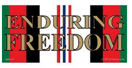 Afghan Enduring Freedom Bumper Sticker