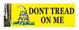 Don't Tread On Me Bumper Sticker