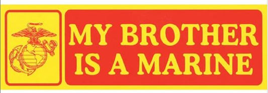 Bumper Sticker Brother Marine