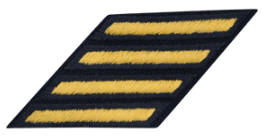 Army Female Service Stripes (Gold/Blue)