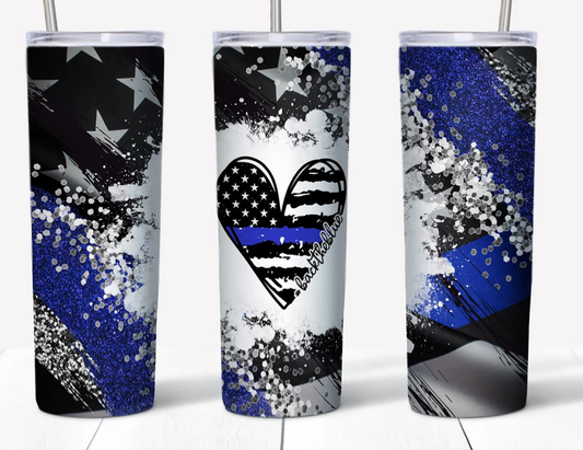 Back The Blue Tumbler