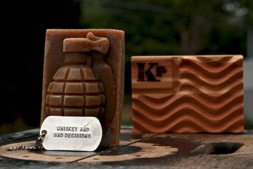 Whiskey & Bad Decisions Grenade Soap