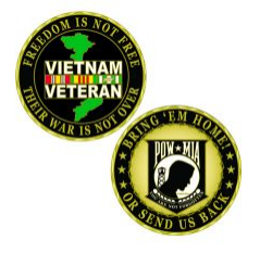 Vietnam Veteran POW Coin
