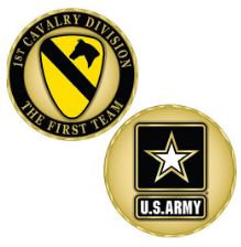 Army Star w 1st Cav Challange Coin