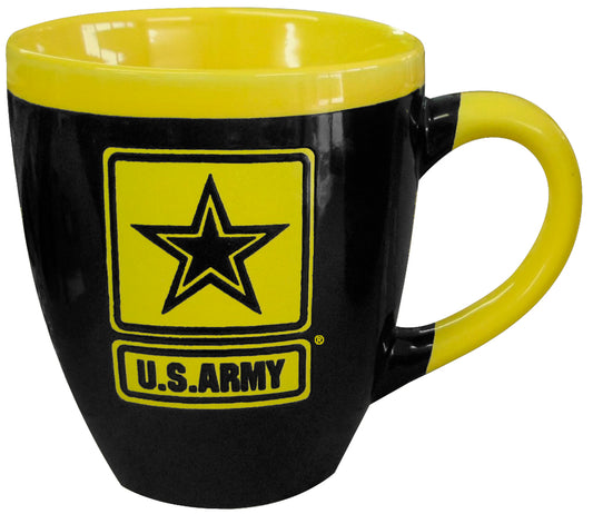 US Army Star Mug 16 oz Black/Gold