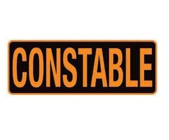 Constable Large Back Patch
