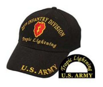 25th Infantry Cap Tropical Lightning