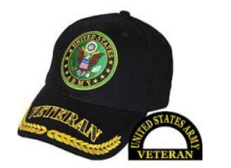 Army Veteran Wreath Cap