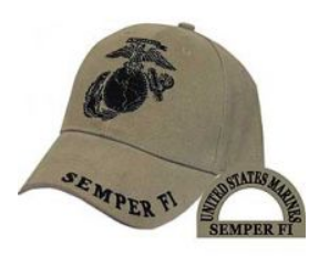 Marine EGA Khaki Cap