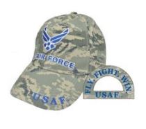 Air Force Camo Cap w New Logo