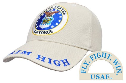 USAF Aim High Khaki Cap