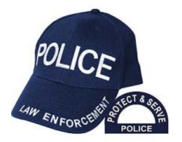 Police Law Enforcement Cap -Navy Blue
