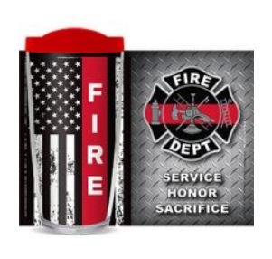 Fire Dept Red Line Thermal Cup