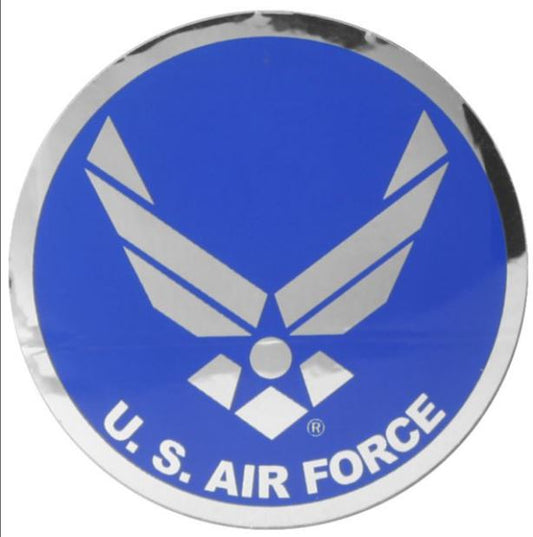Air Force Round Reflective Sticker 3"