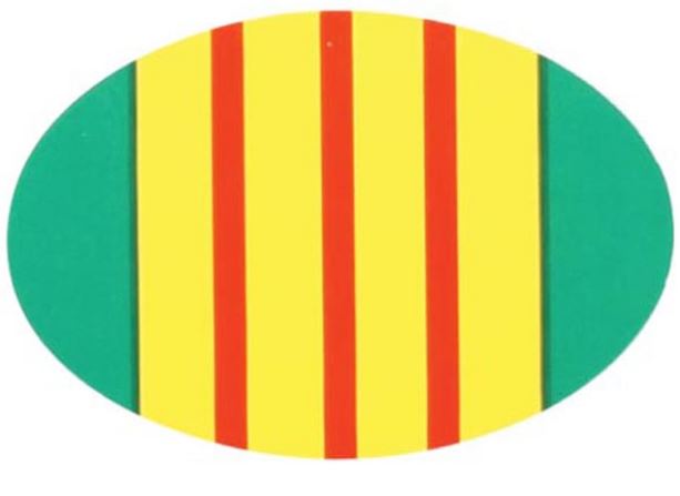 Vietnam Ribbon Oval Decal
