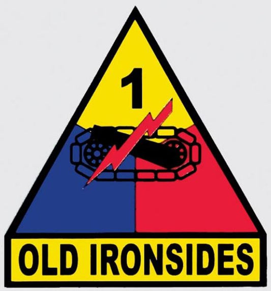 1st Armored Division Old Ironsides Decal