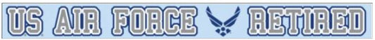 U.S. Air Force Retired Window Strip