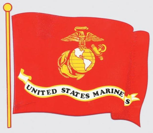 U.S. Marine Wavy Flag Decal